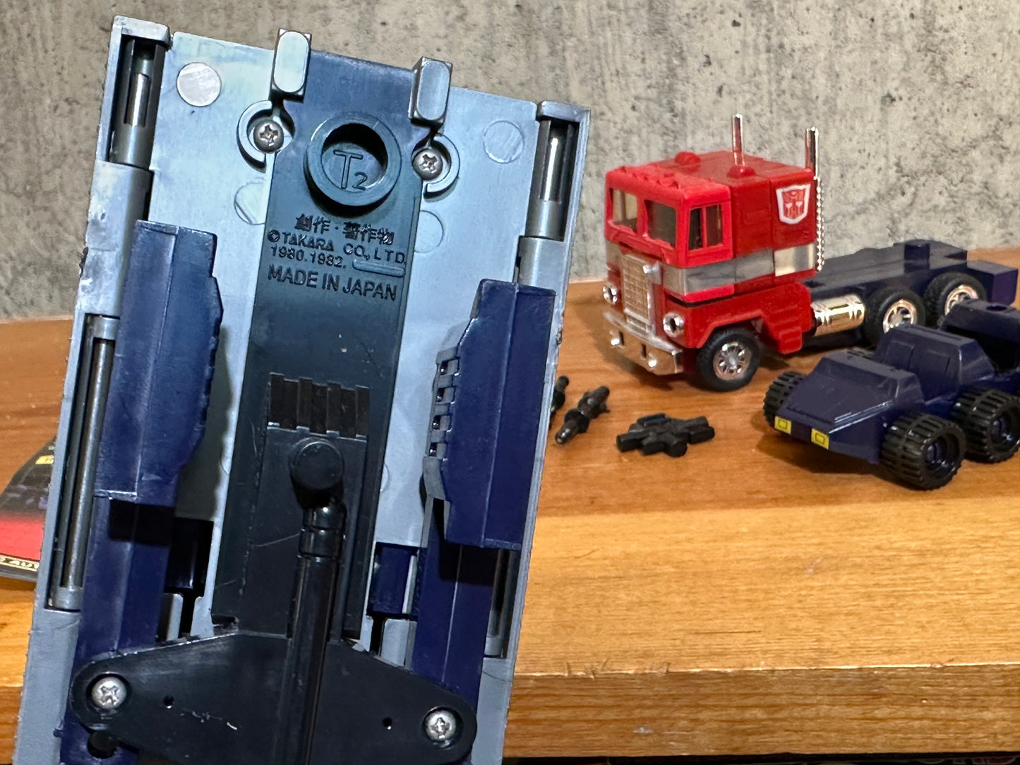 Optimus Prime Incomplete G1 Transformers Vintage Robot Toy Truck Trailer