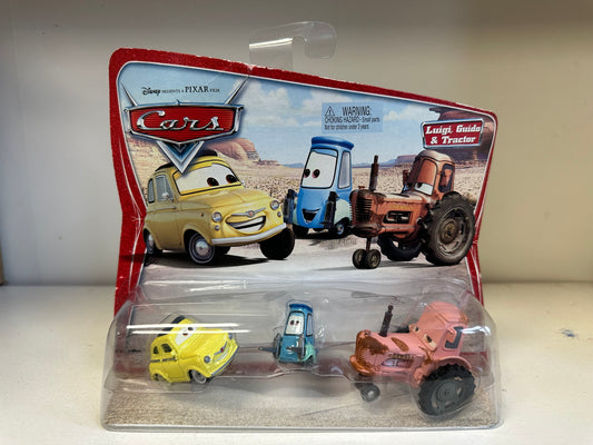 Disney Pixar Cars Movie Moments Luigi Guido and Tractor brand new in box Toy car