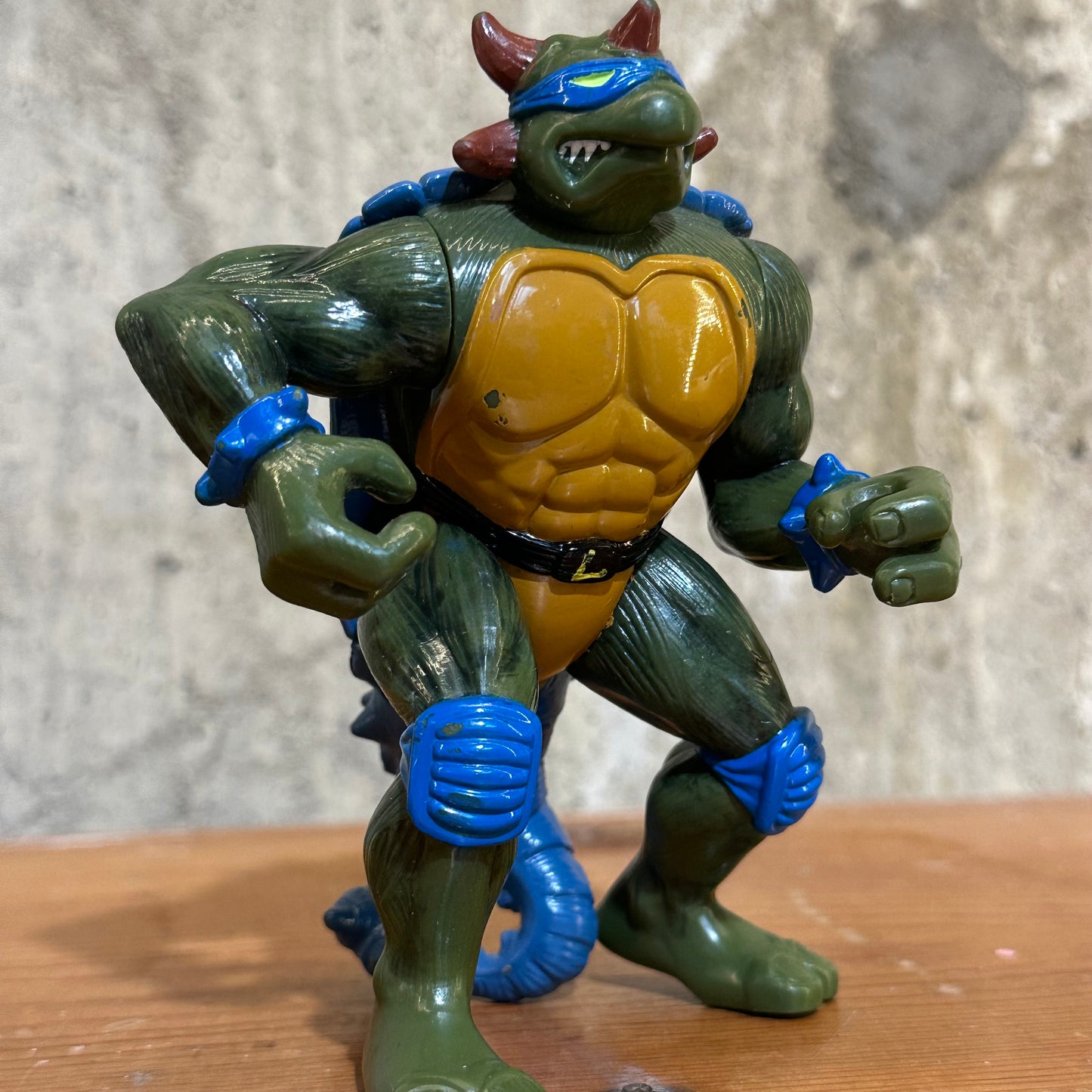 Ankyl Leo 1997 Dino TMNT incomplete with wear Ninja Turtles figure