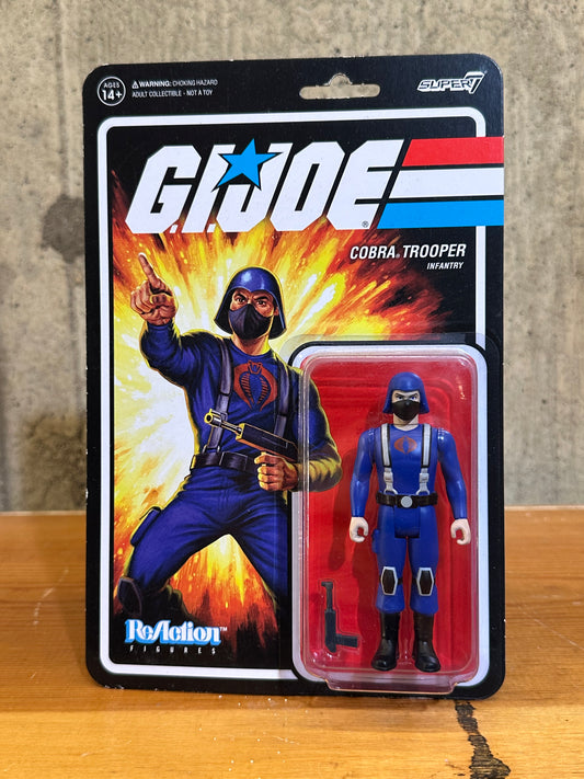 Super 7 Reaction G.I. Joe Cobra Trooper Infantry Action Figure 3.75"