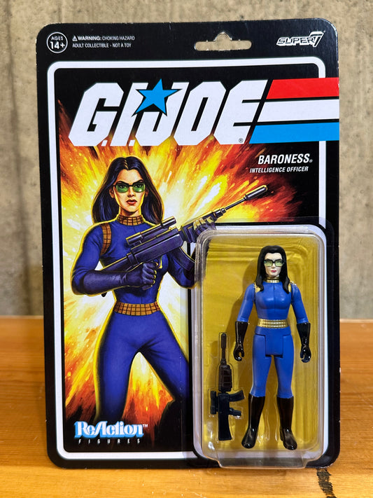 Baroness Super7 ReAction: GI Joe Cobra 3.75" Action Figure - Brand New