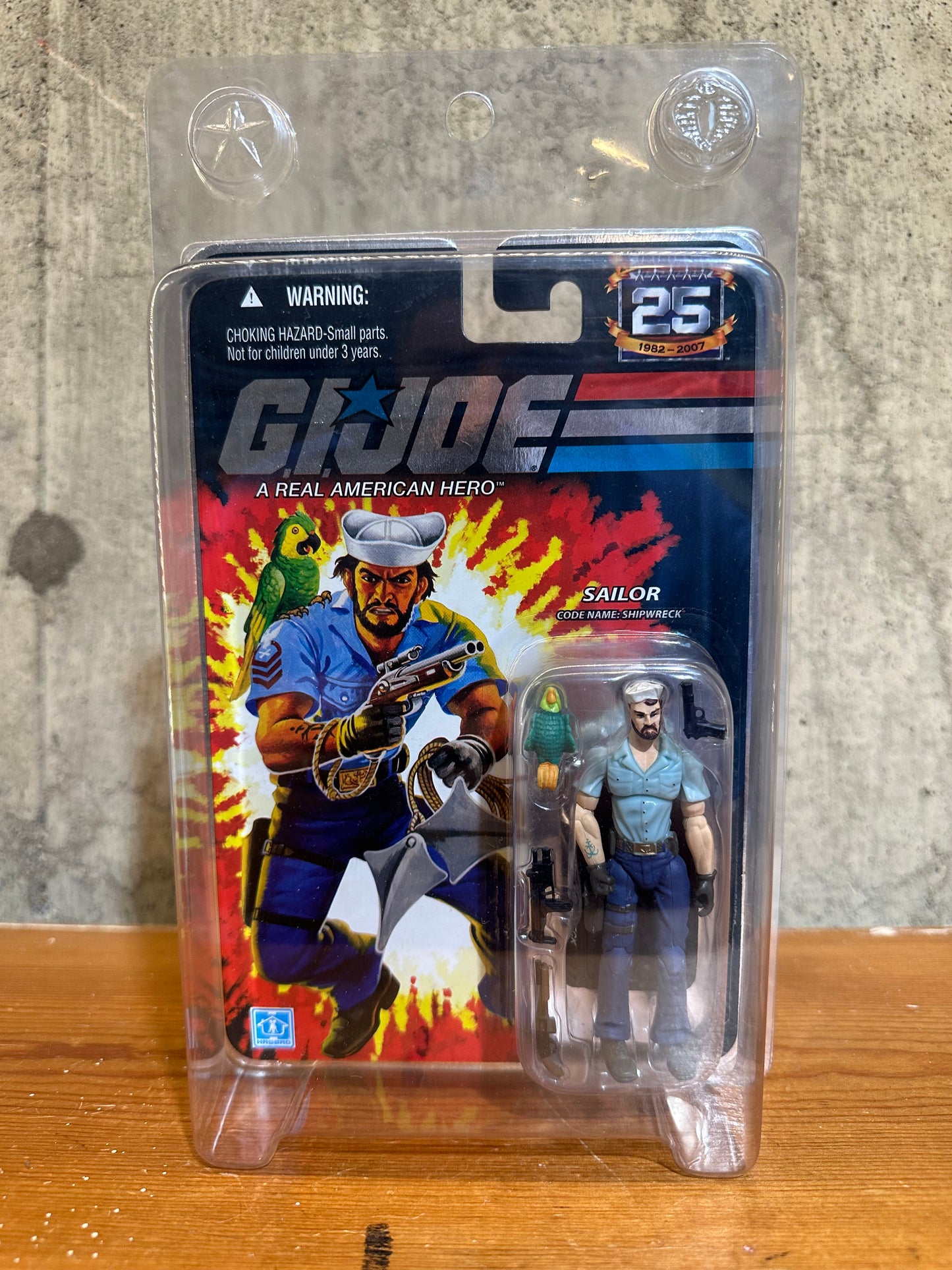 G.I. Joe 25th Anniversary Sailor Code Name Shipwreck 2007 New in Package Hasbro