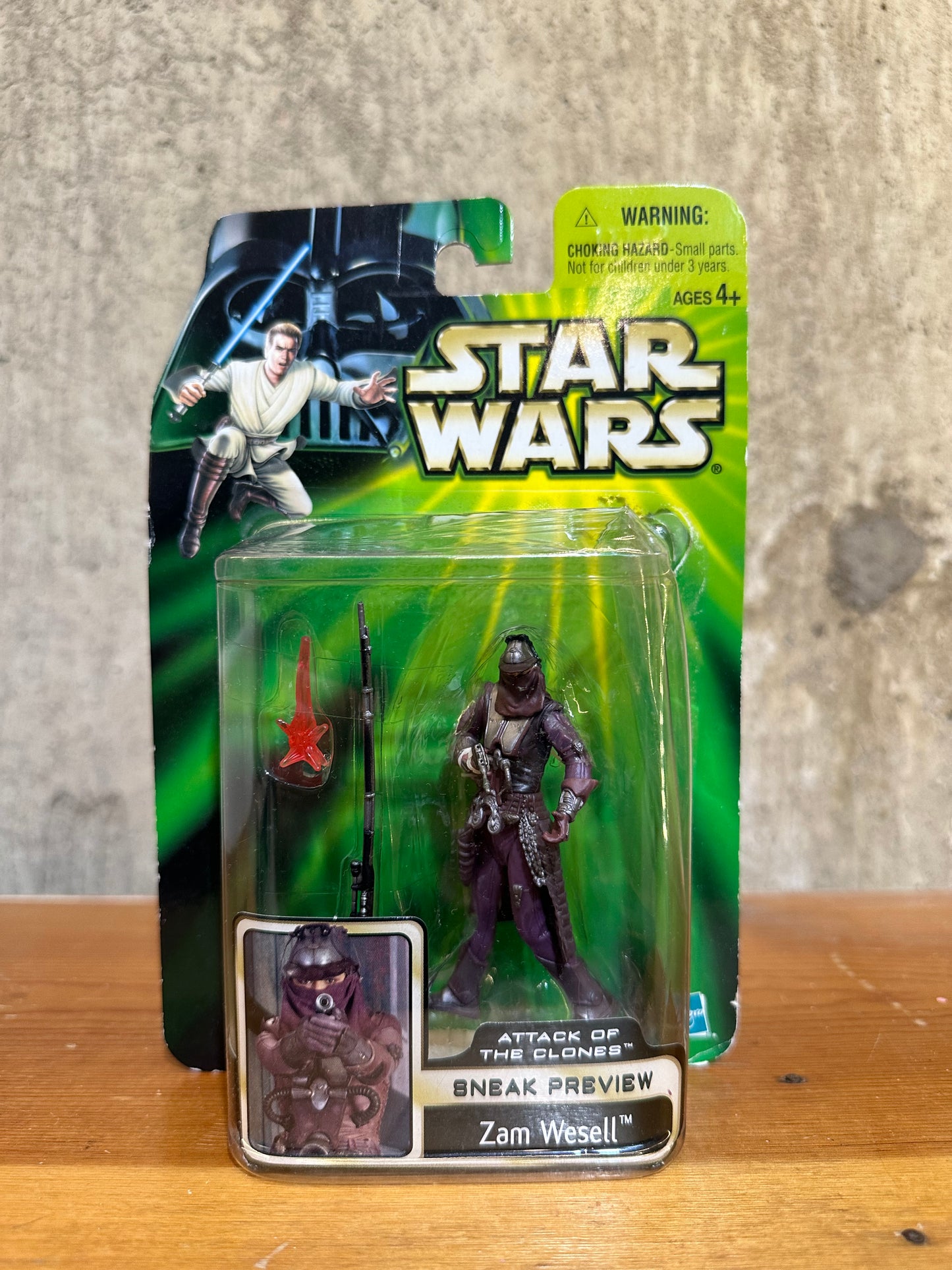 Zam Wesell Star Wars AOTC EP2 3.75” Sealed Action Figure Toy