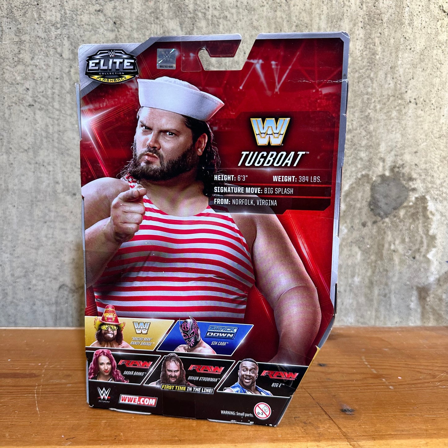 Tugboat WWE Elite Collection Flashback Series 44 Action Figure   Sealed WWE