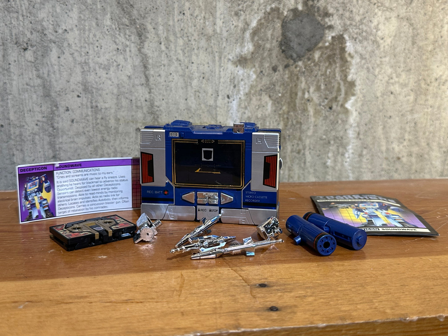 Soundwave G1 Transformers Complete 1984 Robot Toy Hasbro Original