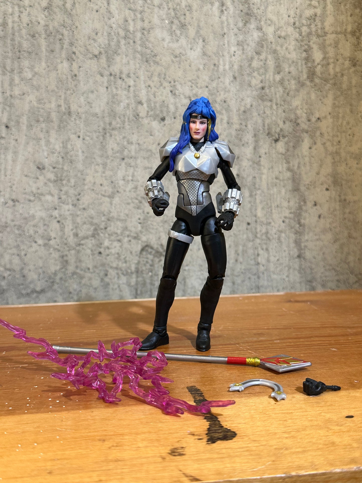 Power Rangers Astronema Figure Lightning Collection In Space Red Ranger 2-Pack Missing 1 Hand