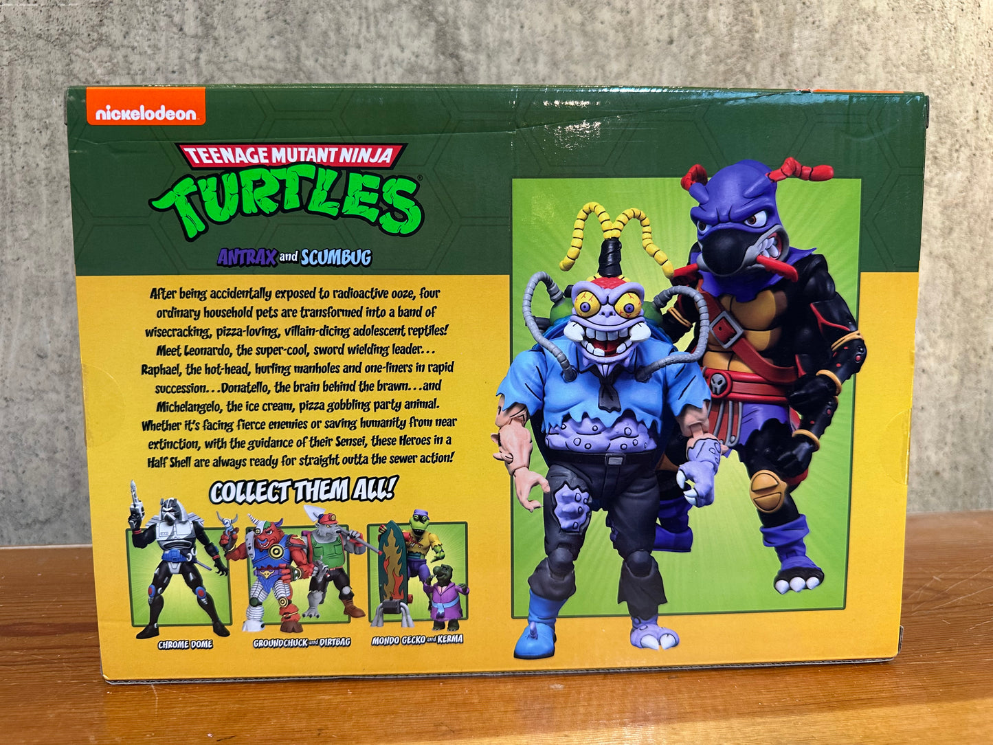 NECA Nickelodeon Teenage Mutant Ninja Turtles Antrax and Scumbug 7" Action TMNT