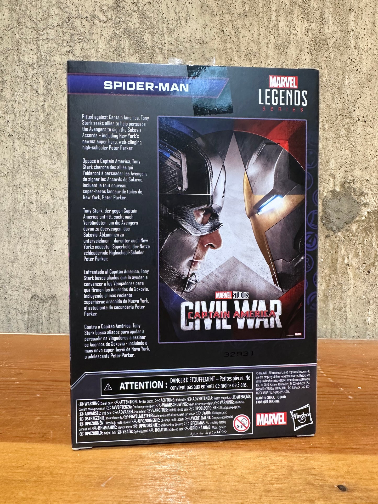 Spider-Man Marvel Legends Sealed Infinity Saga Captain America Civil War Action Figure