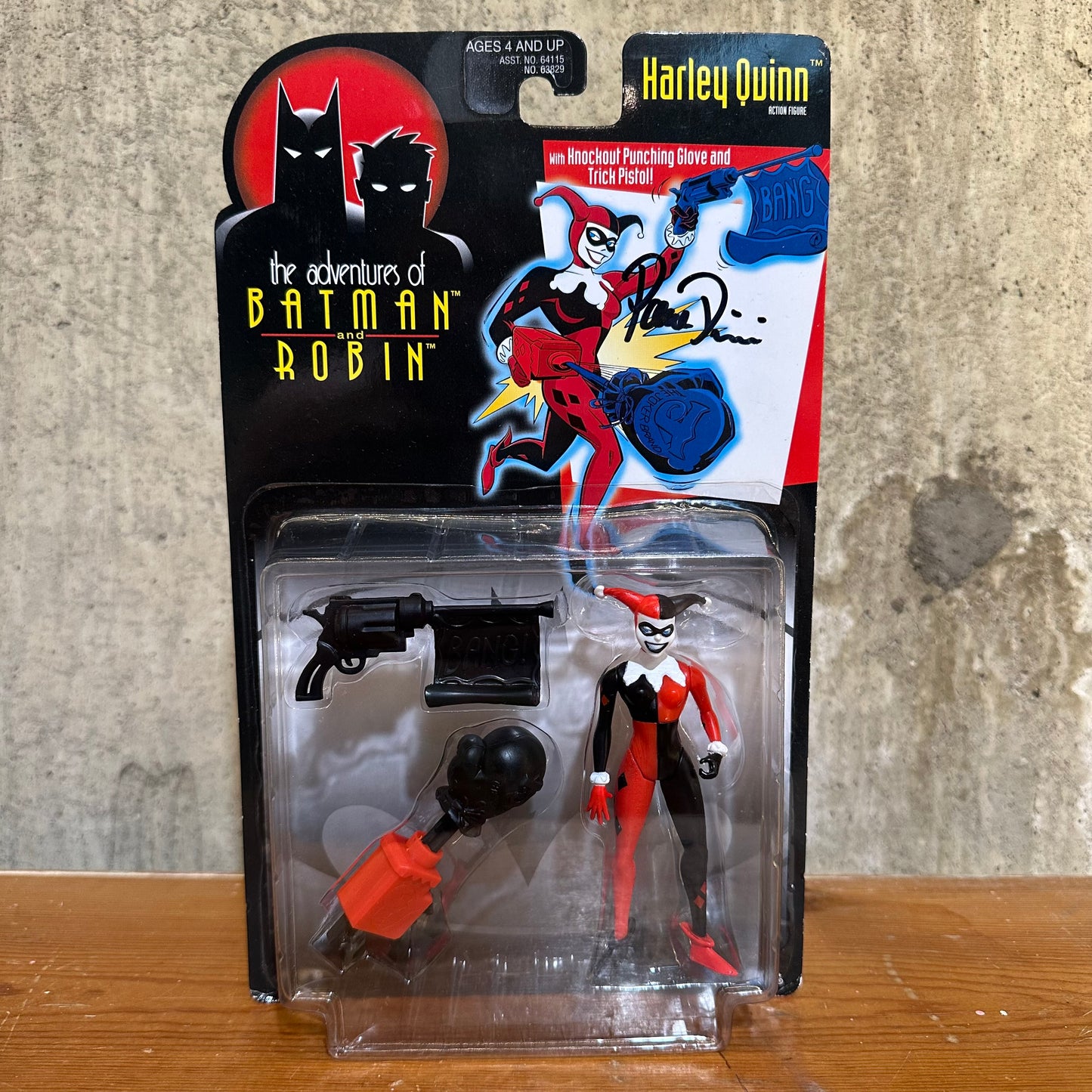 Harley Quinn signed by creator Paul Dini Batman and Robin DC Comics Action Figure MOC