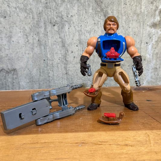 Rio Blast complete Vintage He-Man MOTU Action Figure Broken Thigh Pad