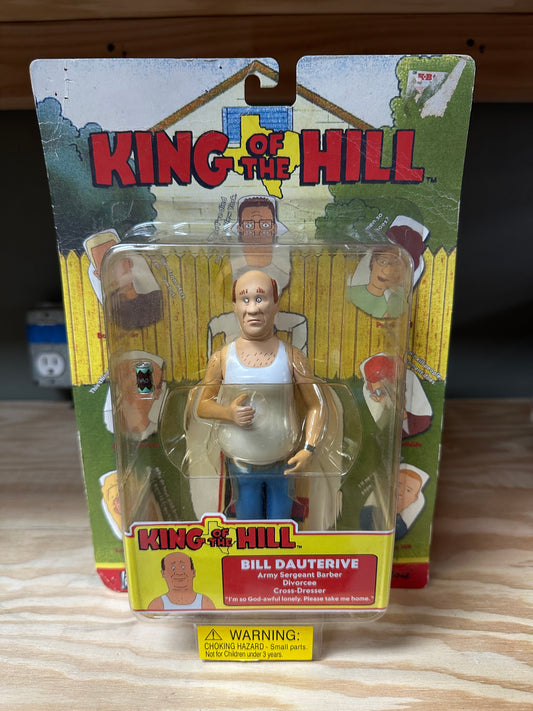 King of the Hill Bill Dauterive Sealed Fox Mike Judge Action Figure Toy