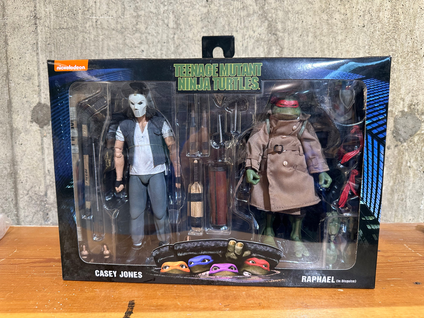 Casey Jones & Raphael NECA 2-Pack Sealed TMNT 1990 Movie Action Figure Set