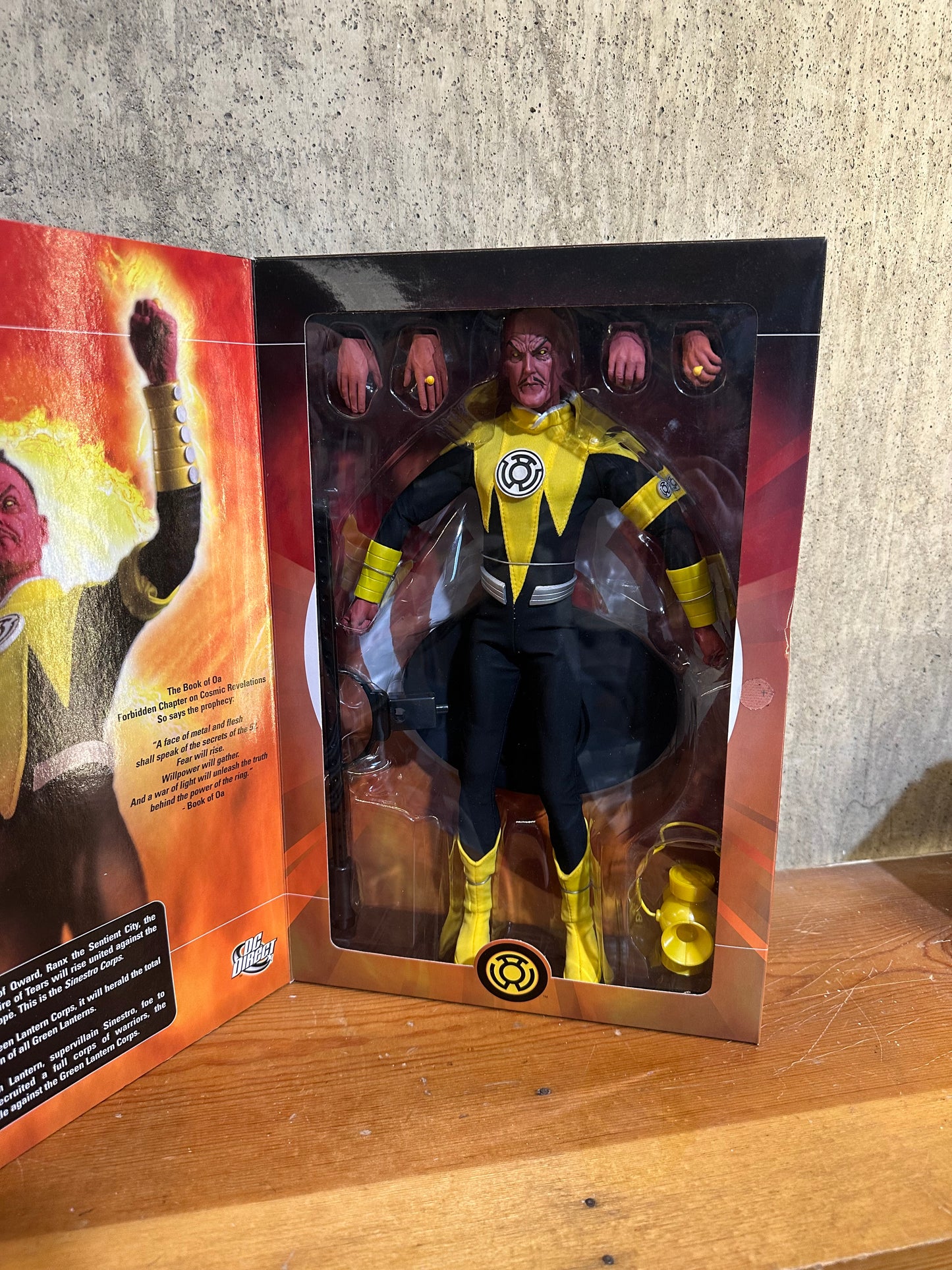 Sinestro DC Direct 12” Green Lantern Action Figure Doll Toy Sealed DC Comics