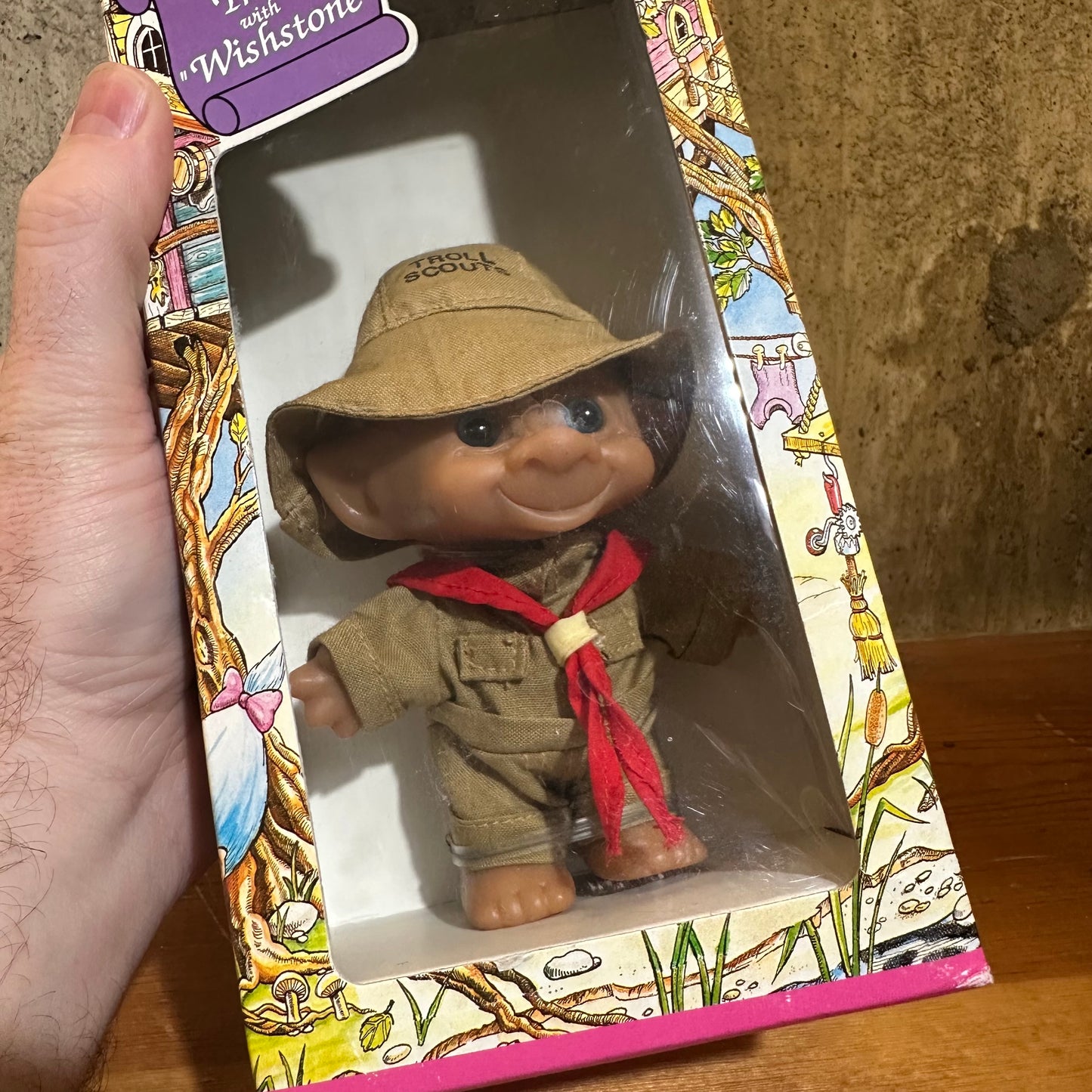 Scout Troll Treasure Trolls Sealed Damaged Box Ace Novelty 90’s Toys Boy Scouts