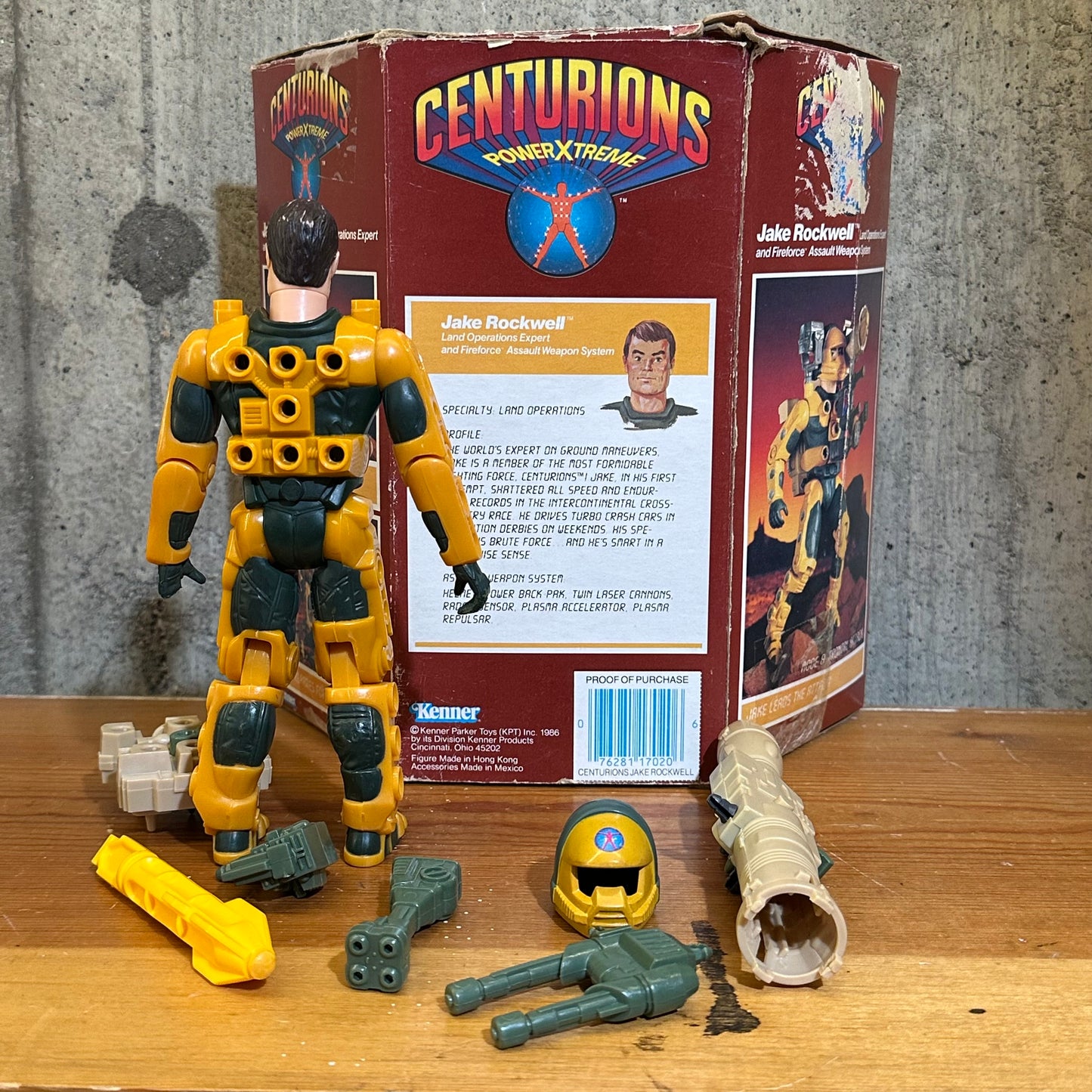 Jake Rockwell Centurions Complete Vintage Kenner Action Figure Toy with Box 1986