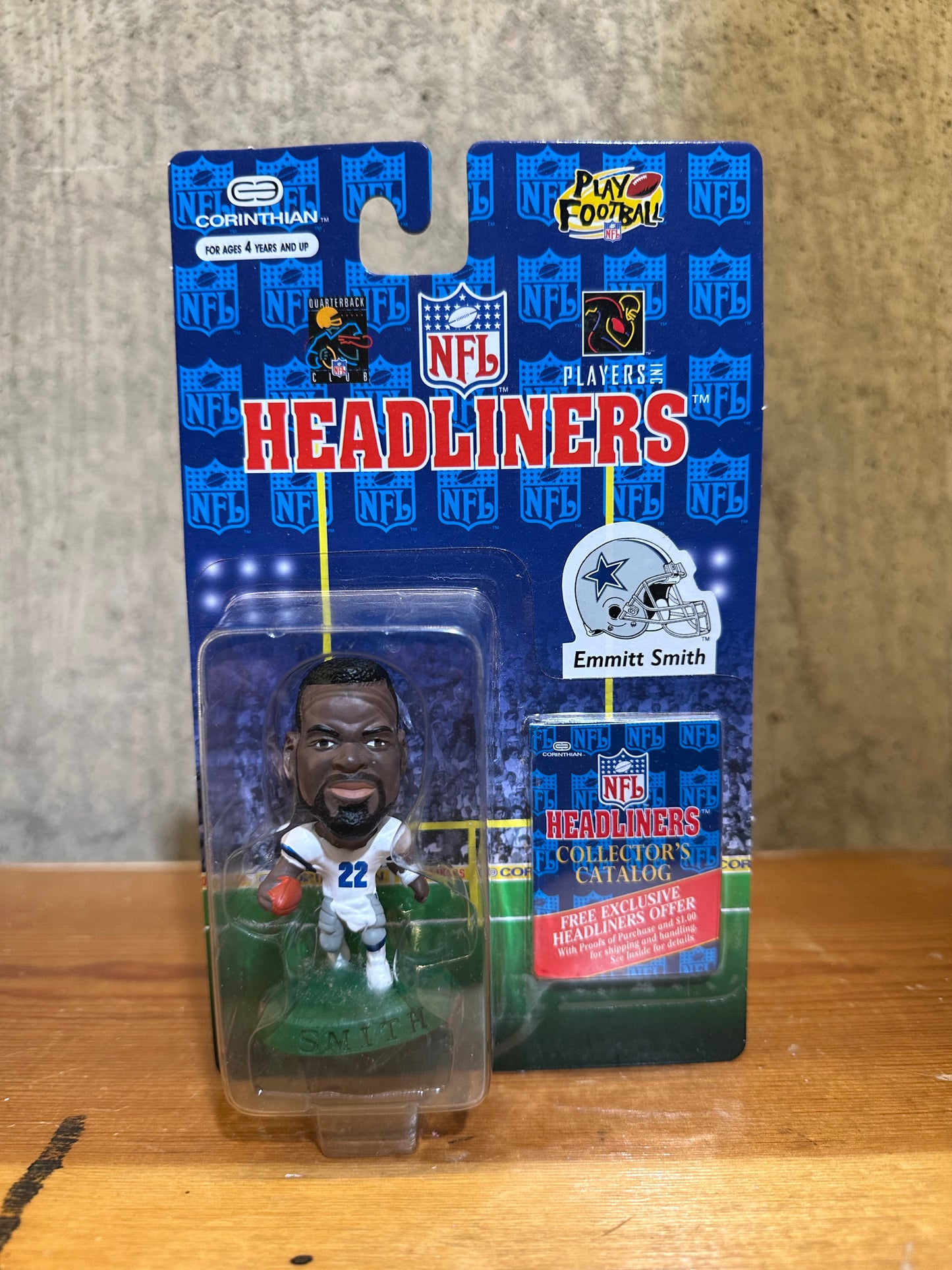 Emmitt Smith NFL Headliners Figure MOC Cowboys