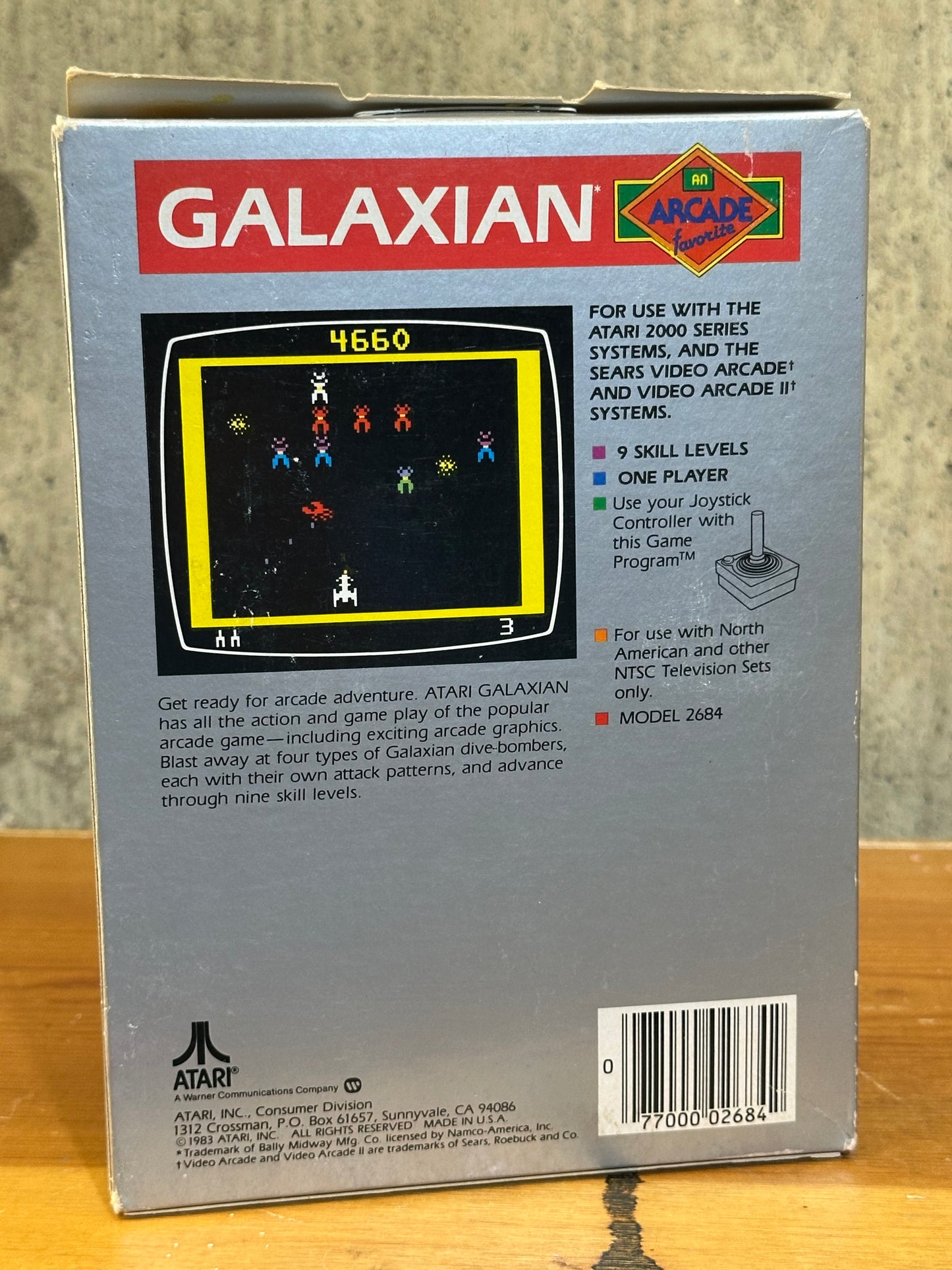 Galaxian Atari 2600 Sealed Vintage Retro Video Game 1983