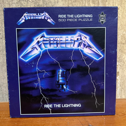 Ride the Lightning Metallica 500 Piece Puzzle Open Box Sealed Bag