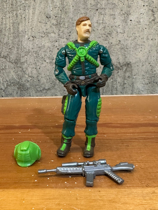 GI Joe Major Altitude v1 Loose Complete Figure 3.75” 1991 Vintage HASBRO