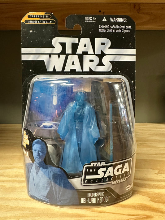 Star Wars ROTS Saga Collection Holographic Obi-Wan Kenobi Sealed Action Figure Toy