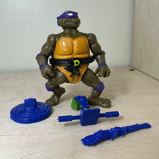 1991 Complete TMNT Headdroppin’ Donatello Complete Vintage 90’s Action Figure Toy