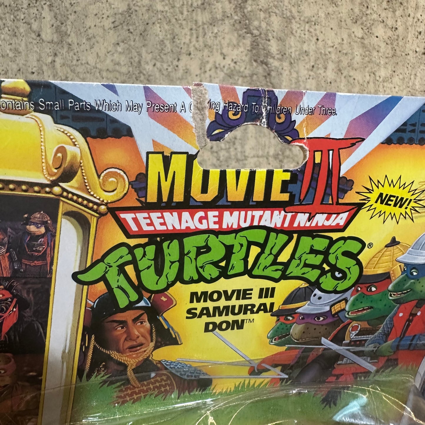 Donatello TMNT Movie 3 Ninja Turtles Action Figure MOC Rough Condition