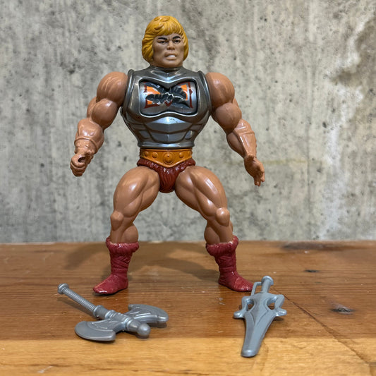 Battle Armor He-Man Complete Vintage 1981 MOTU Action Figure Toy