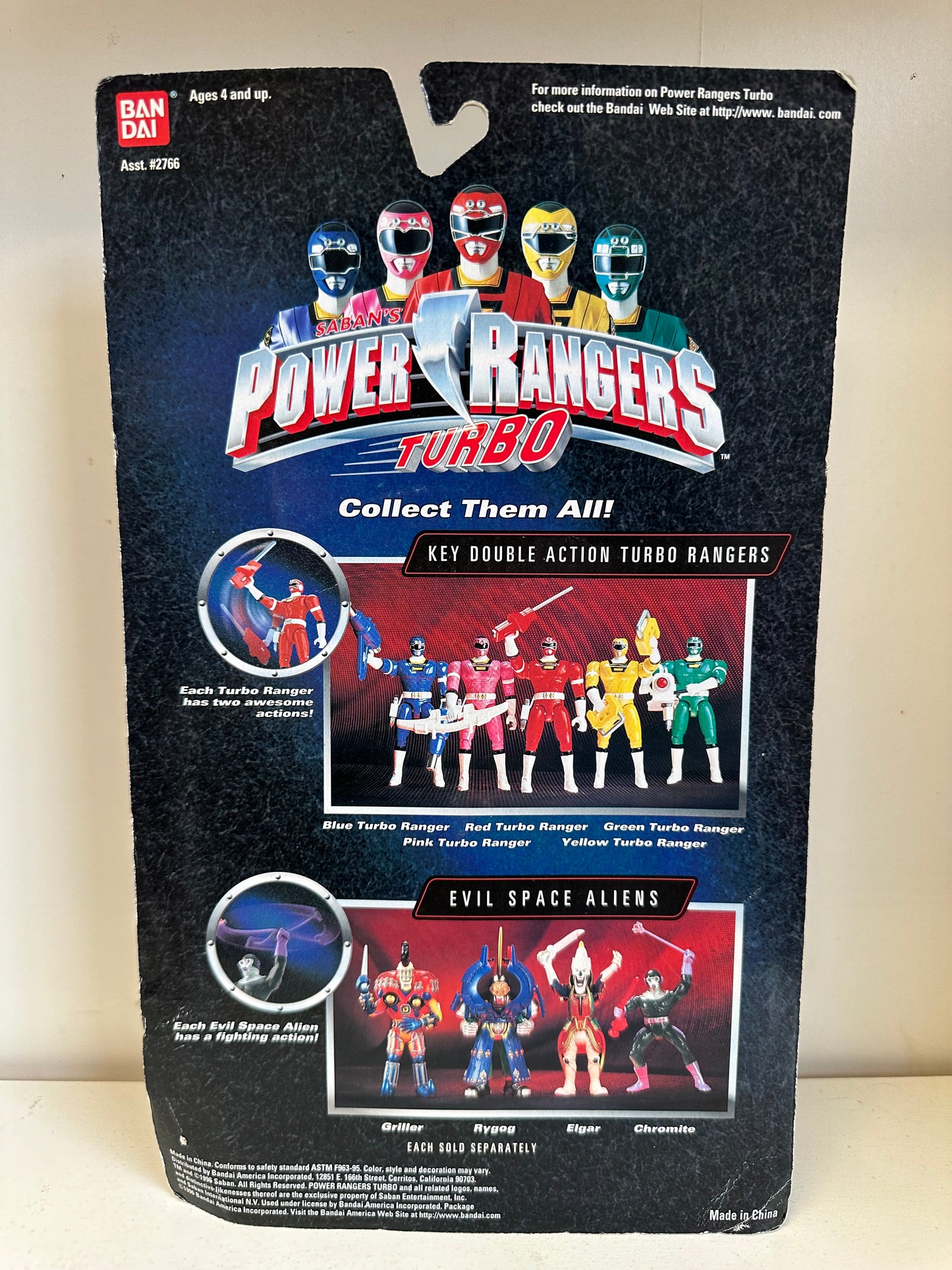 Power Rangers Turbo Griller Vintage Action Figure MOC 90’s Toy