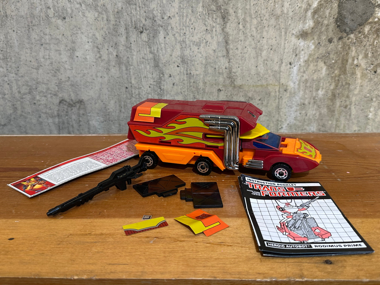 Rodimus Prime G1 Transformers Complete Vintage Toy Robot