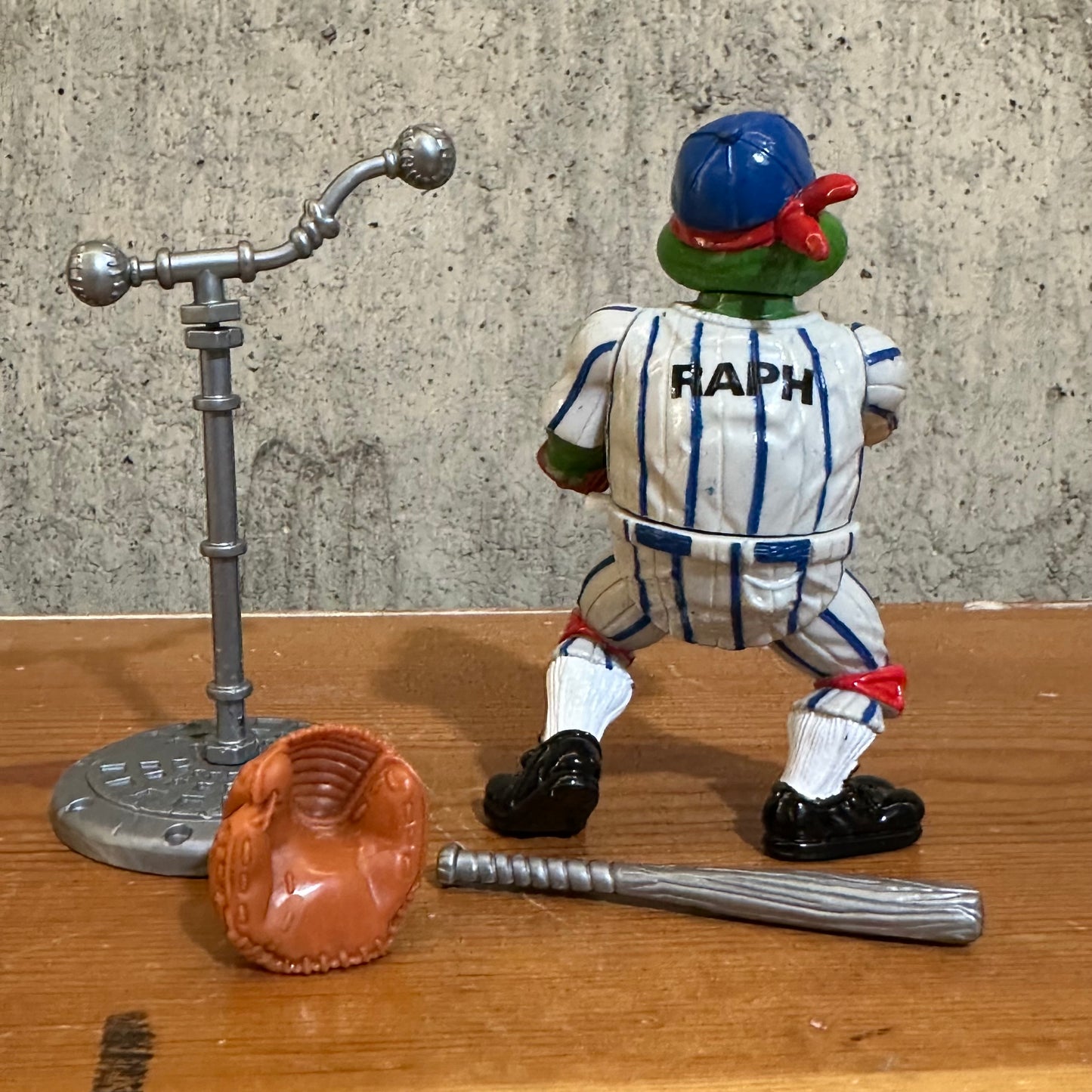 Grand Slammin’ Raph TMNT Vintage Ninja Turtles Complete Action Figure Toy