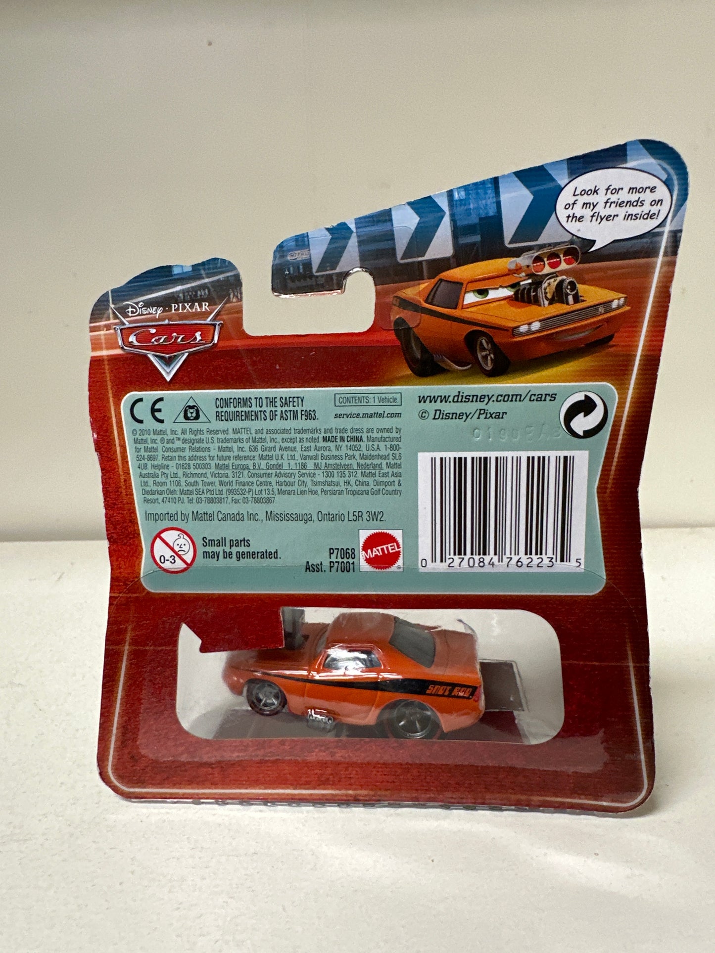 Disney Pixar Cars Snot Rod Sealed on Card Eyes Change Diecast Car