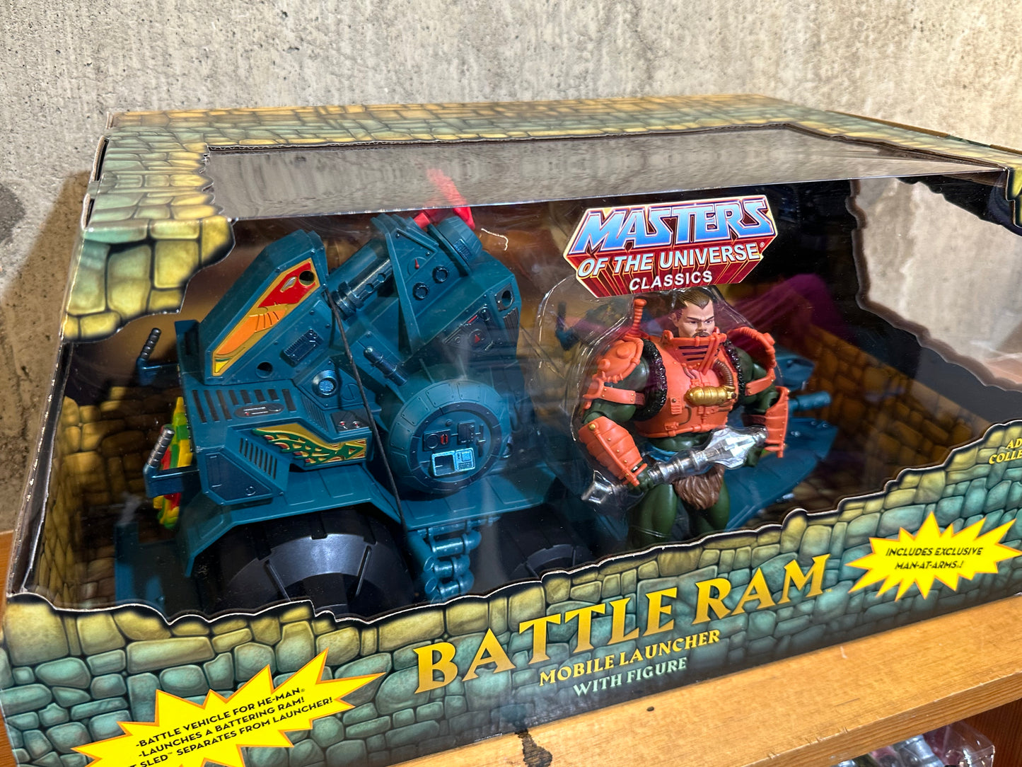 Battle Ram MOTUC Masters Of The Universe Classics 6" New MIP Man At Arms MOTU