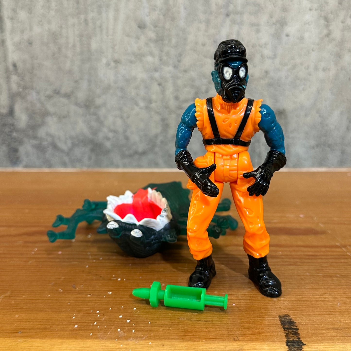 Swamp Thing Weed Killer Evil Un-Men with BioMask Leech Complete DC Comics Kenner Action Figure Toy 1990