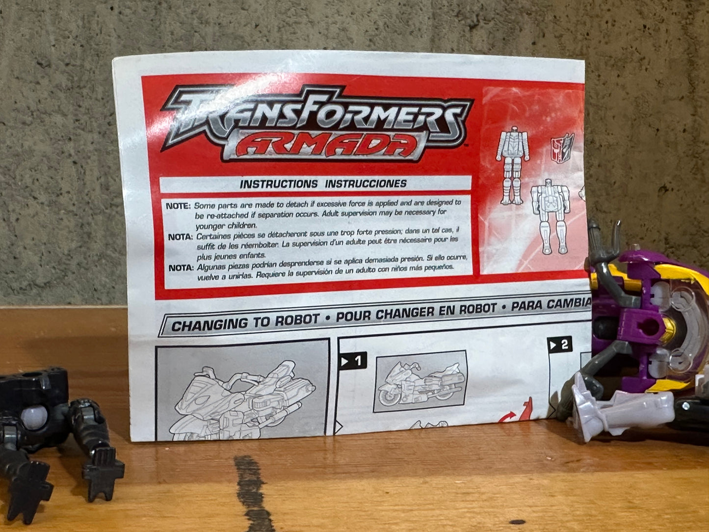 Sideways Transformers Armada Complete Robot Action Figure Toy Complete with Instructions