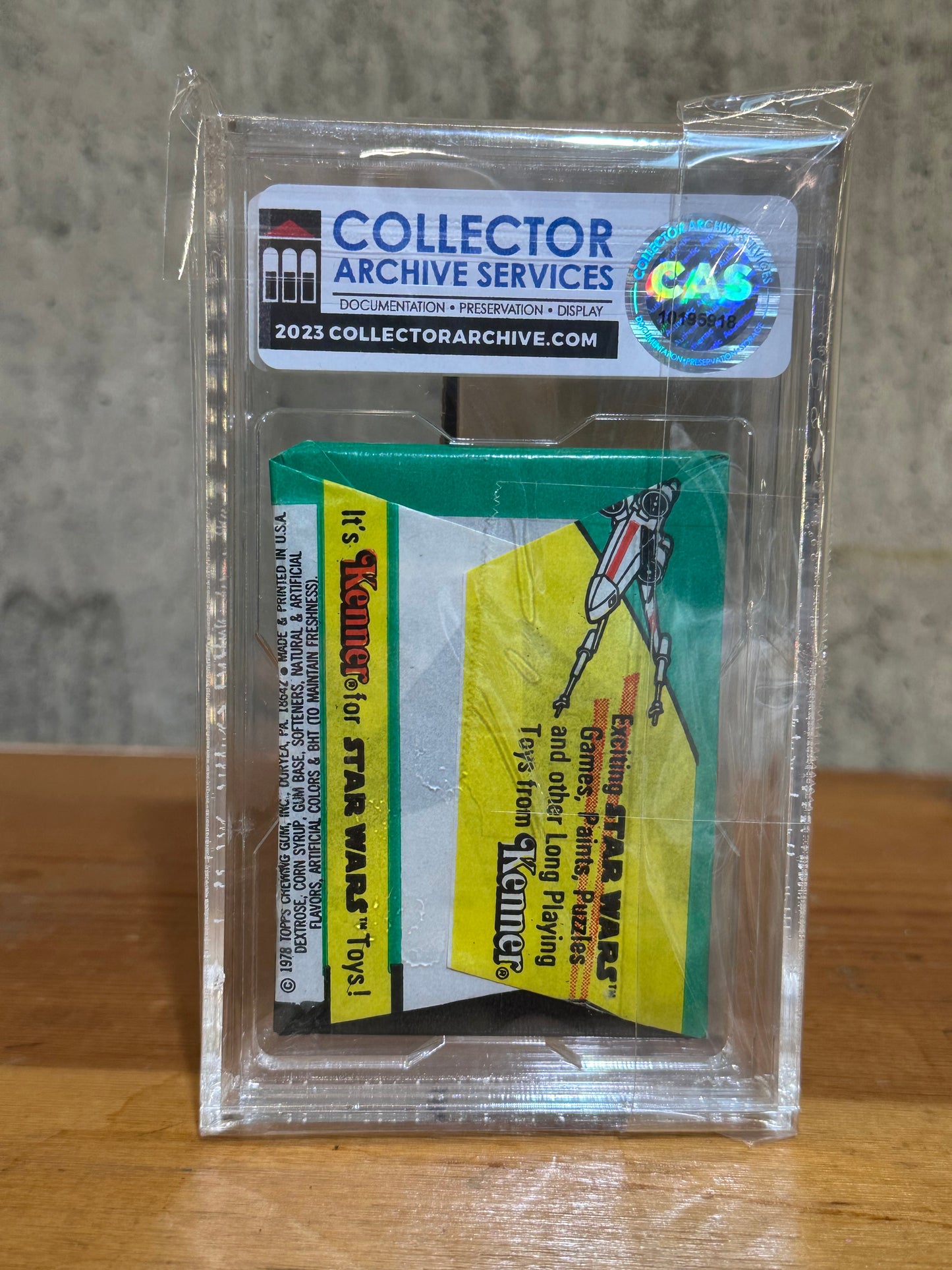 Star Wars Sealed Wax Pack Series 4 Graded by CAS 8 NM-MT Movie Photo Cards
