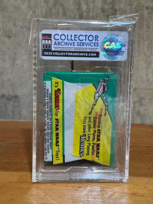 Star Wars Sealed Wax Pack Series 4 Graded by CAS 8 NM-MT Movie Photo Cards