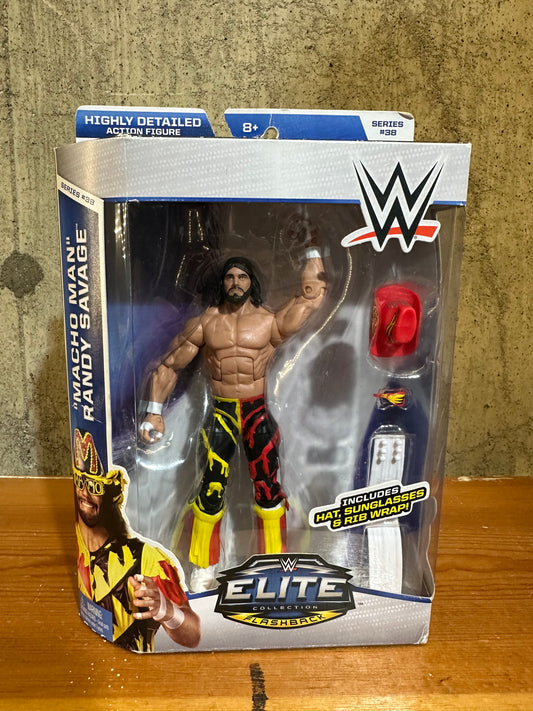 WWE MACHO MAN  RANDY SAVAGE ELITE COLLECTION SERIES 38 NIB UNOPENED MATTEL 2015 WWF