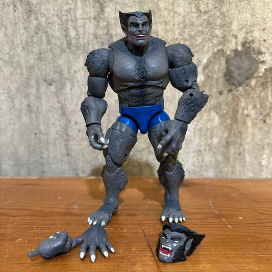 Marvel Legends Uncanny Retro Grey Beast Action Figure not complete
