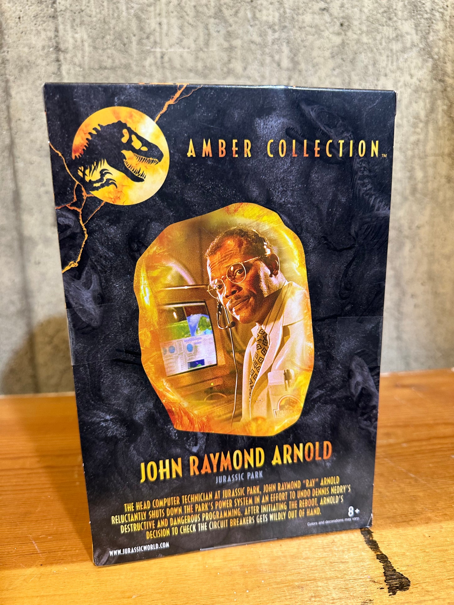 Jurassic Park Amber Collection JOHN RAYMOND ARNOLD 6" Action Figure Mattel 2020
