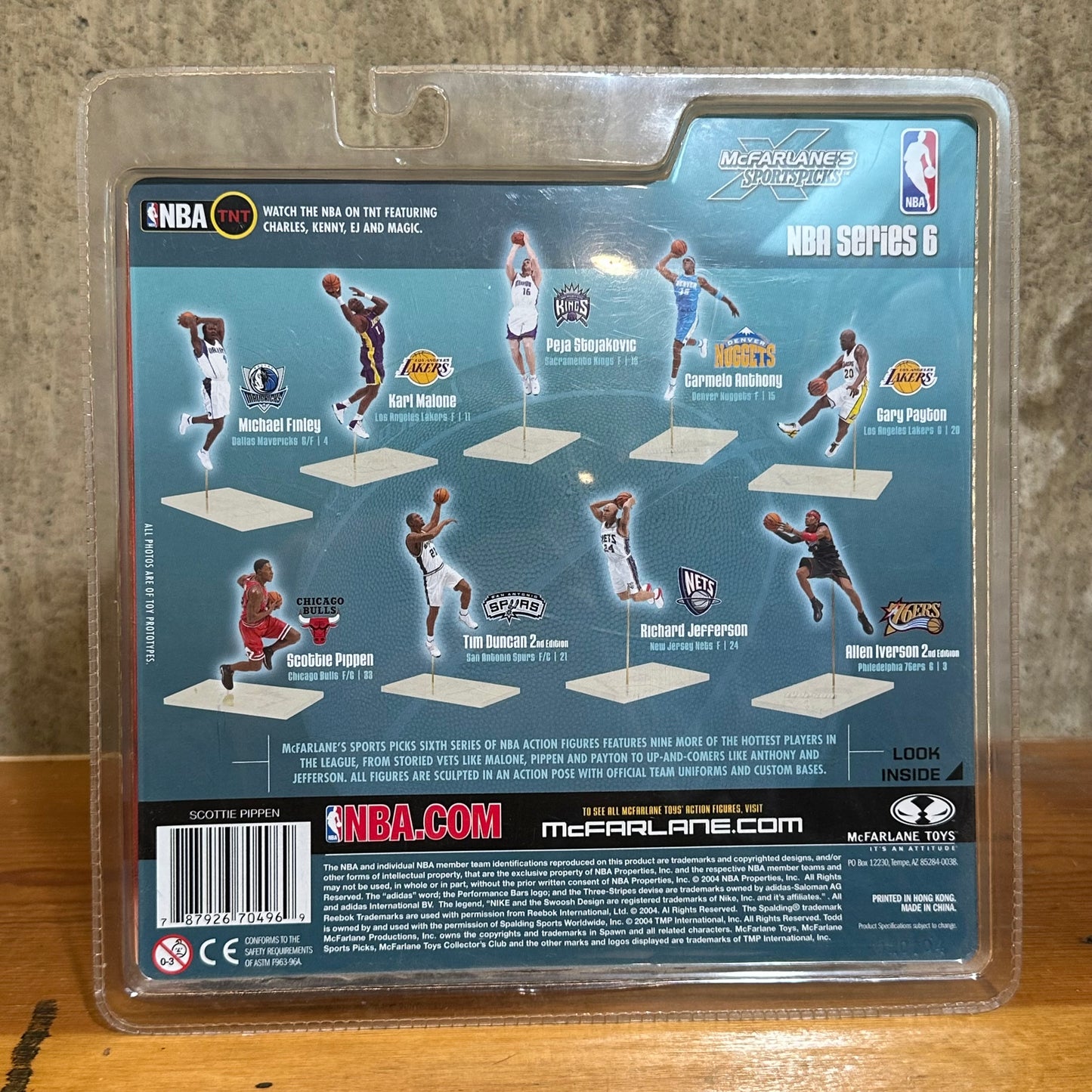 Scottie Pippen McFarlane Chicago Bulls NBA Action Figure Series 6 New Sealed