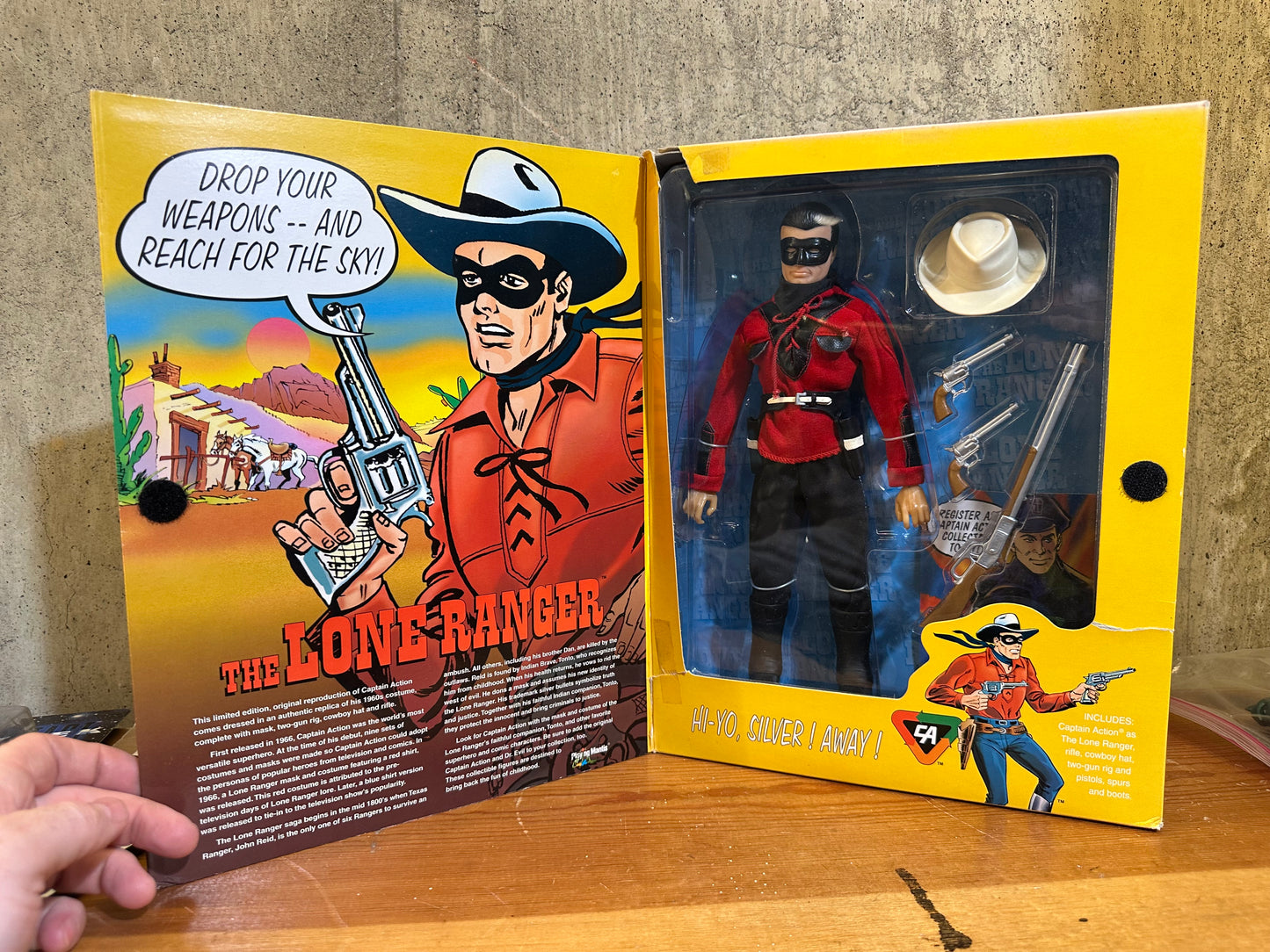 Vintage Captain Action The LONE RANGER Figure 1993  Playing Mantis Open Box Unused Figure 12”