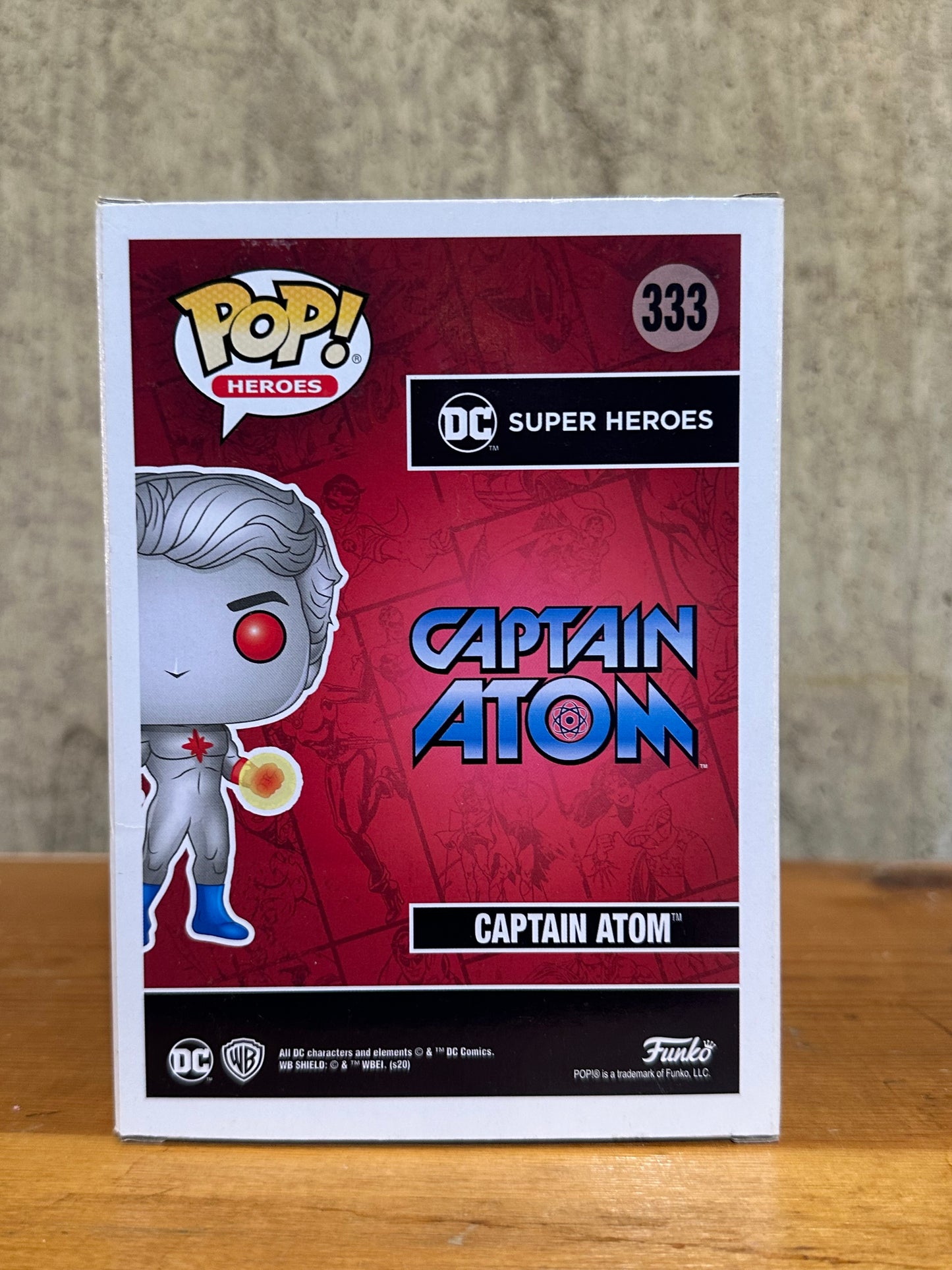 Captain Atom Funko Pop 333 Wondrous Convention 2020 Exclusive DC Comics