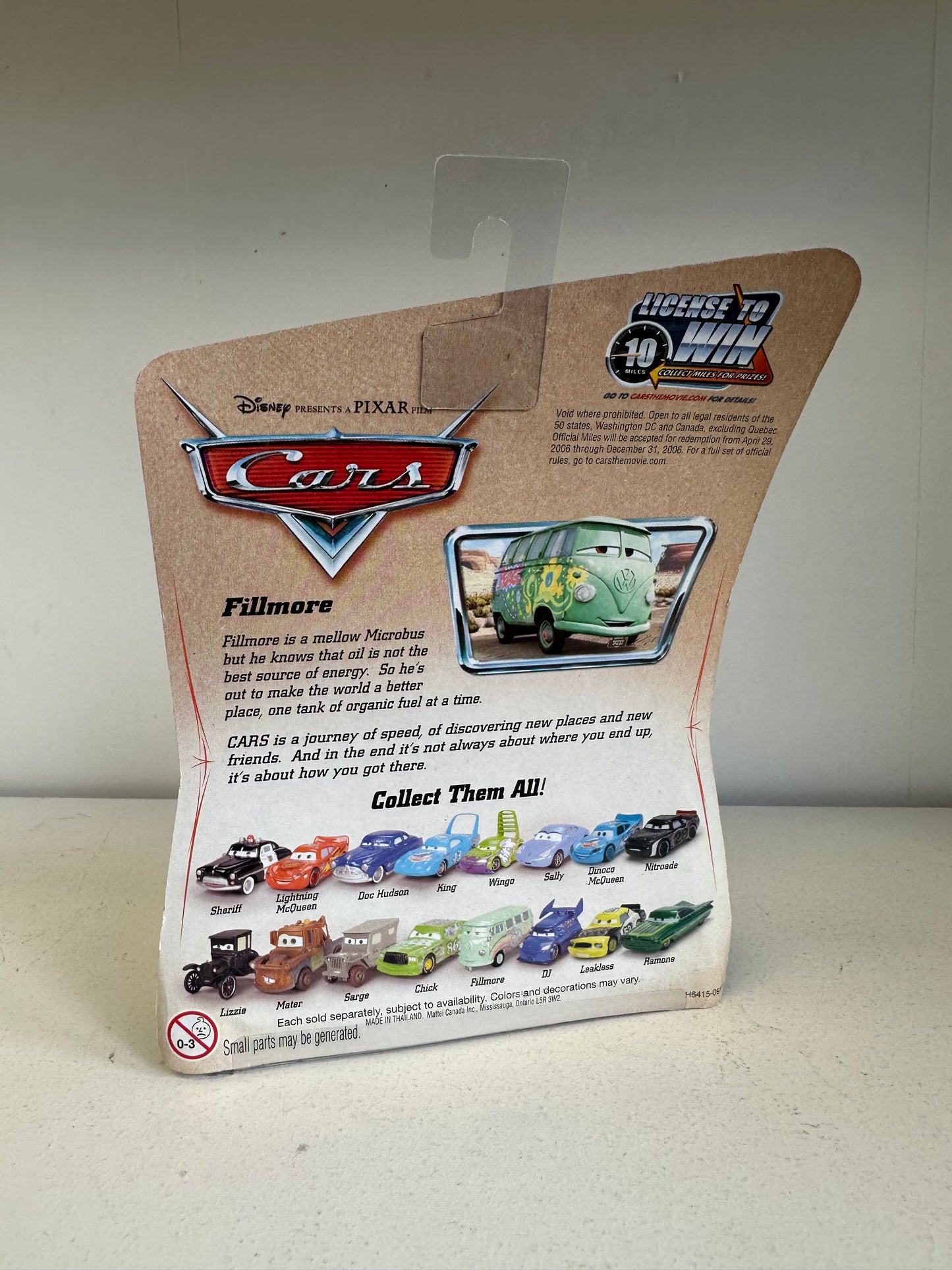 Disney Pixar Cars Fillmore Sealed toy Car Brand New