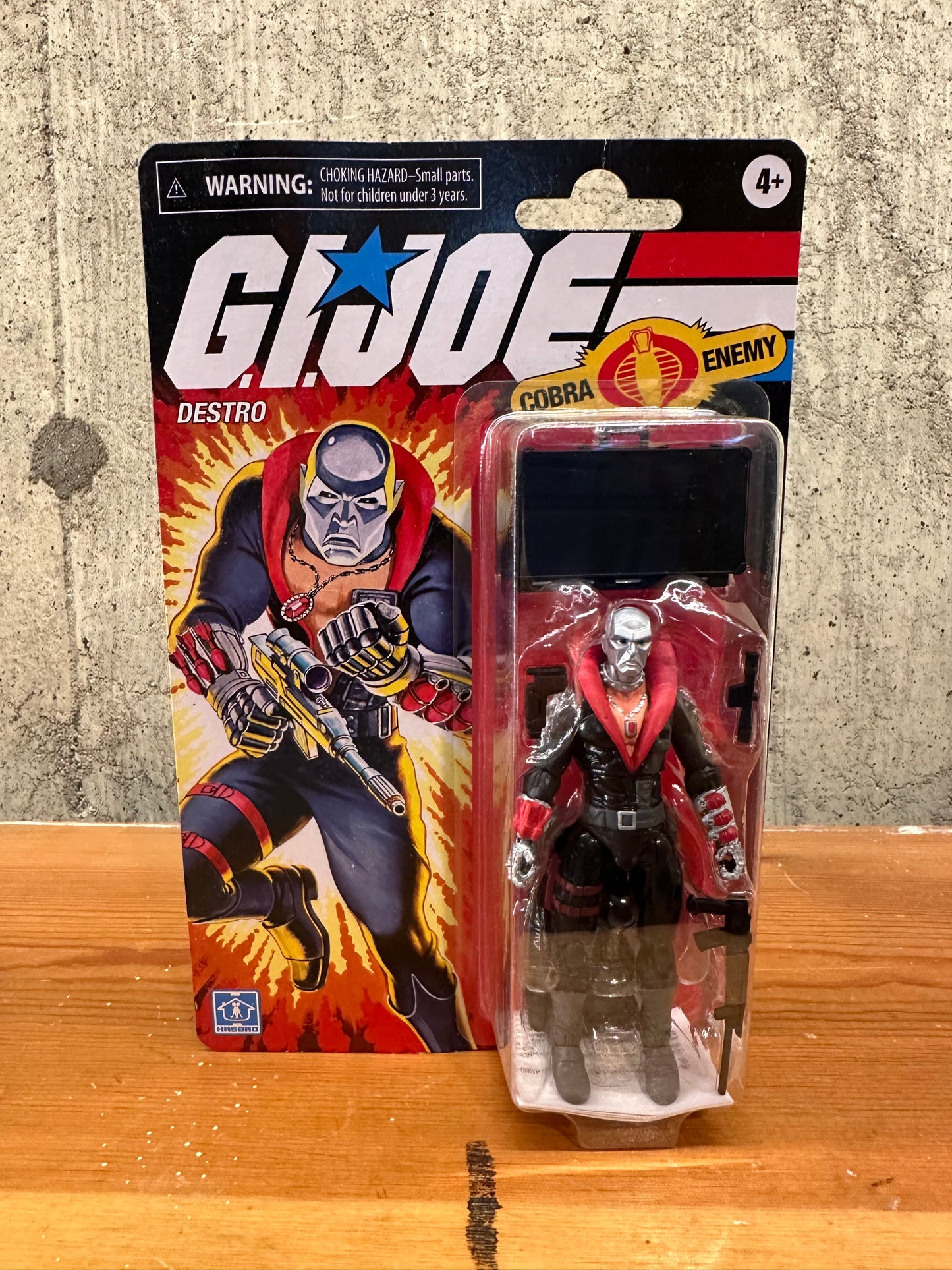 Destro GI Joe Retro 2020 3.75” Action Figure toy Lifted Bubble