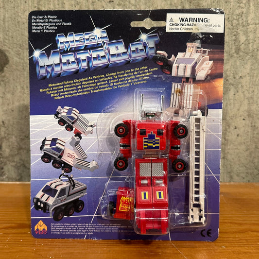 Mega MotoBot Dyno Drive 8544 KO Transformer Vintage Toy Robot Ladder Fire Truck May Tat Toy