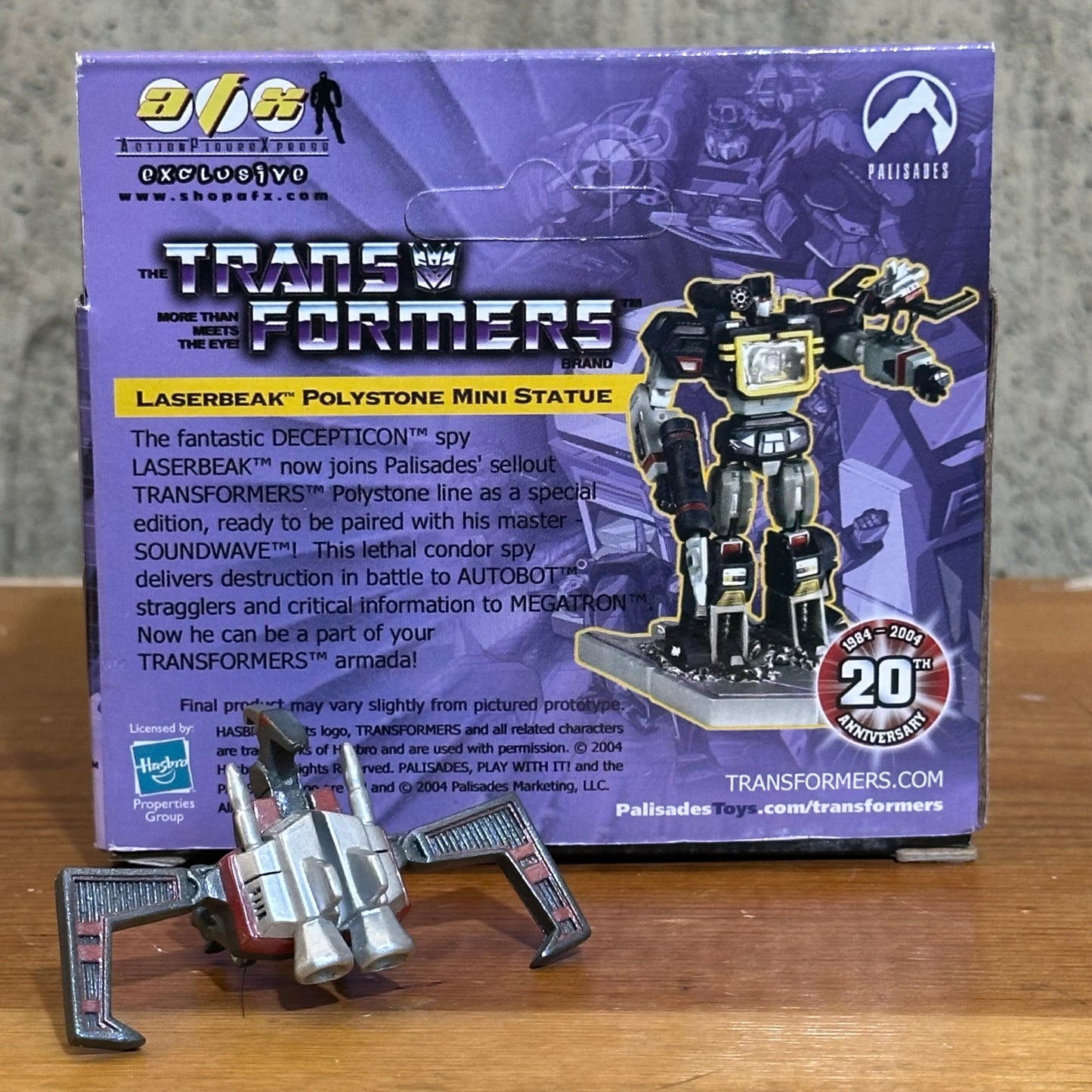 Laserbeak Transformers Polystone Mini-Statue AFX Palisades Collectible Decepticon