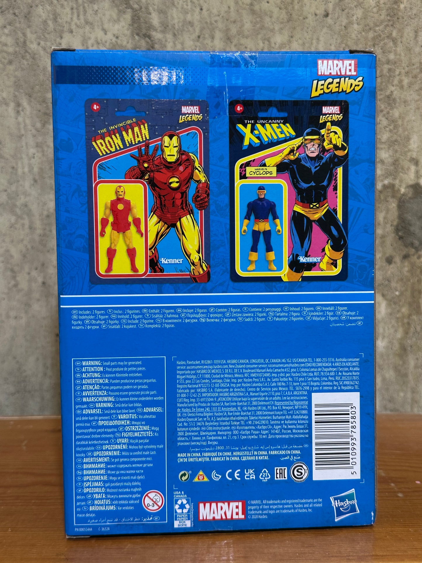 Marvel Legends Retro 3.75" Hasbro Pulse Exclusive Iron Man & Cyclops Figures