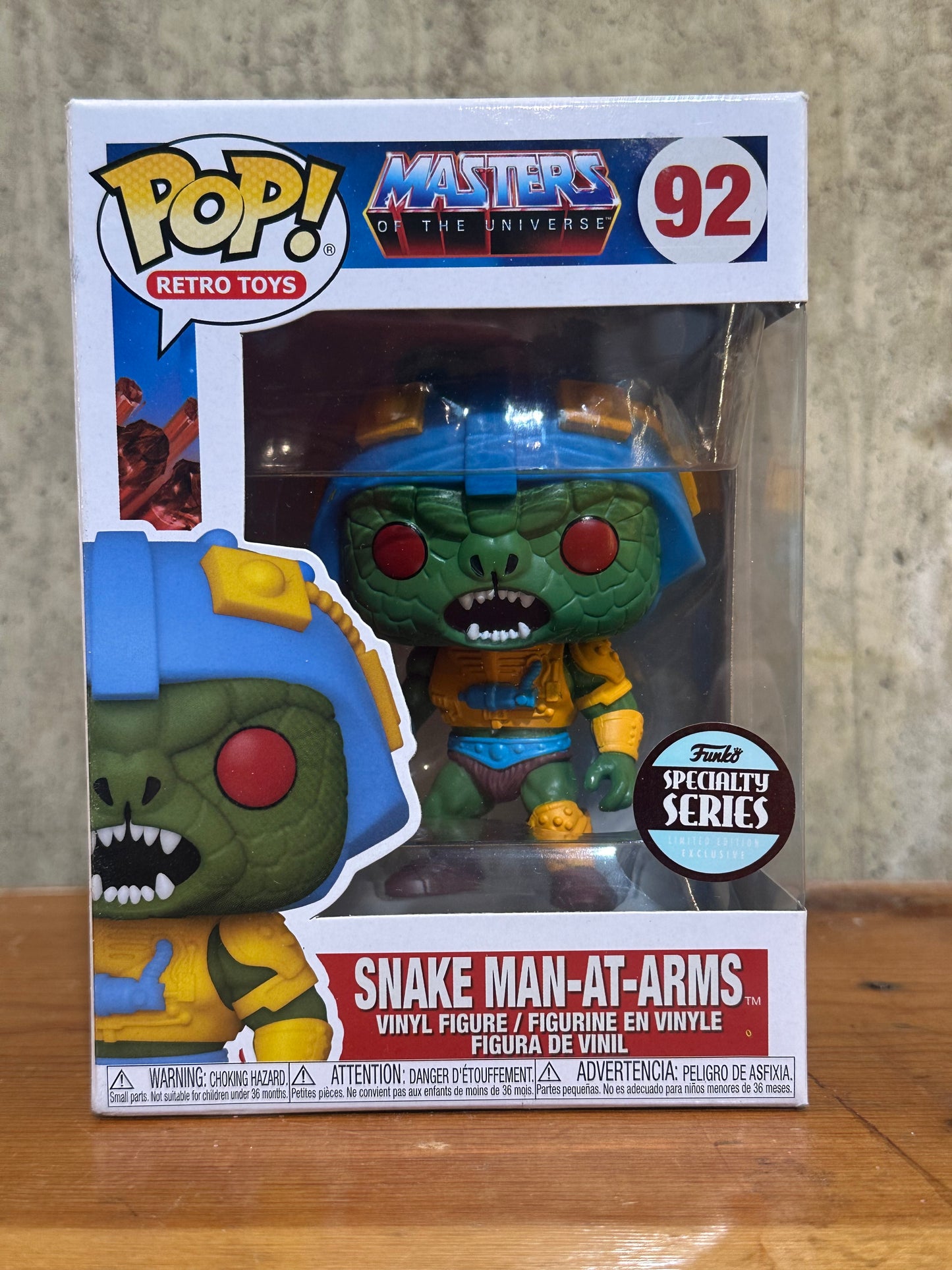 Snake Man-At-Arms MOTU Funko Pop 92 Specialty Series