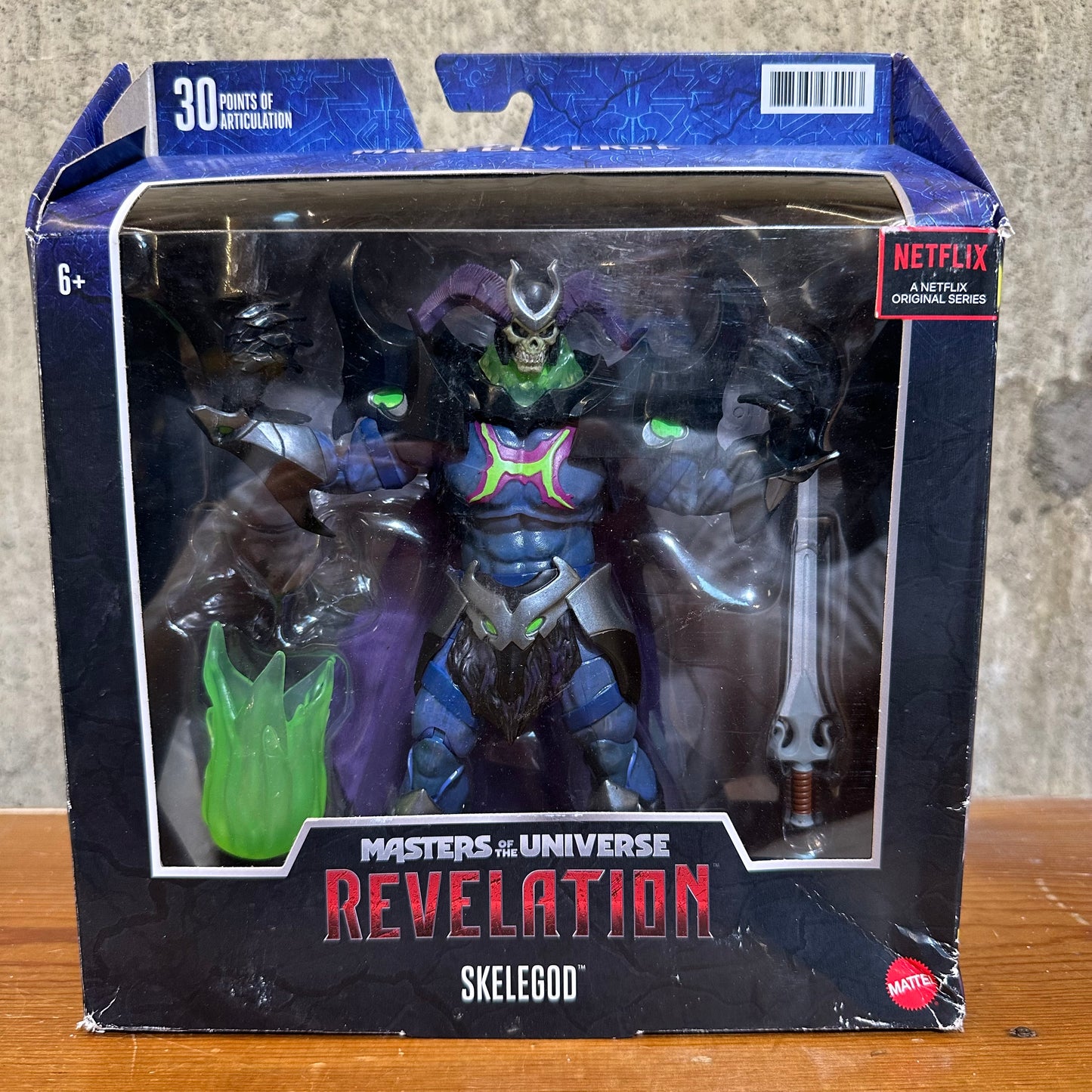 Skelegod MOTU Revelation He-man Sealed Damaged Box 7” Action Figure Toy Netflix