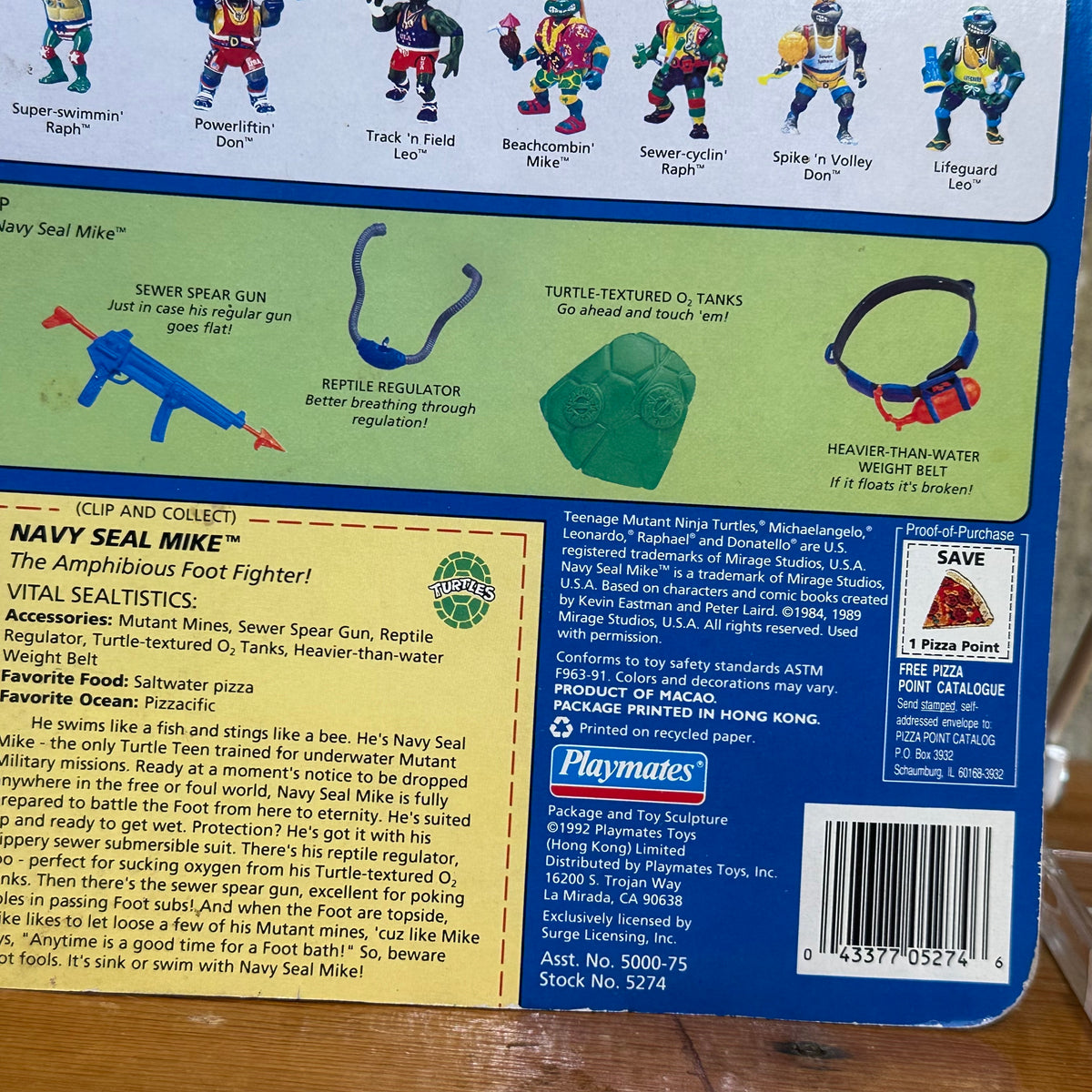Navy Seal Mike TMNT Mutant Military 2 Sealed Unpunched MOC Ninja Turtles Action Figure Toy